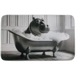 Tapis de bain en polyester Animal 45 x 75 cm