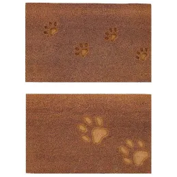 Paillasson en fibres de coco 60 x 40 cm Paw (Lot de 2)