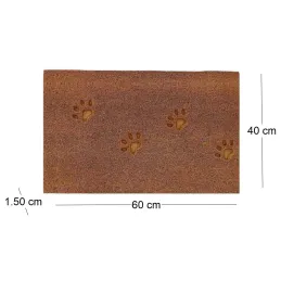 Paillasson en fibres de coco 60 x 40 cm Paw (Lot de 2)
