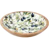 Bol en manguier et émail Olives