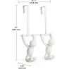 Patère double de porte Buddy