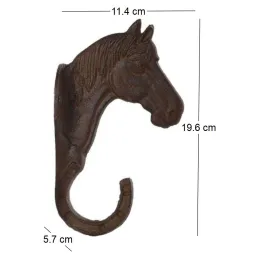 Crochet en fonte Cheval
