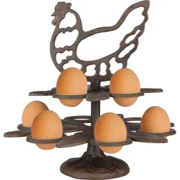 Range œufs poule en fonte