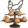 Range œufs poule en fonte