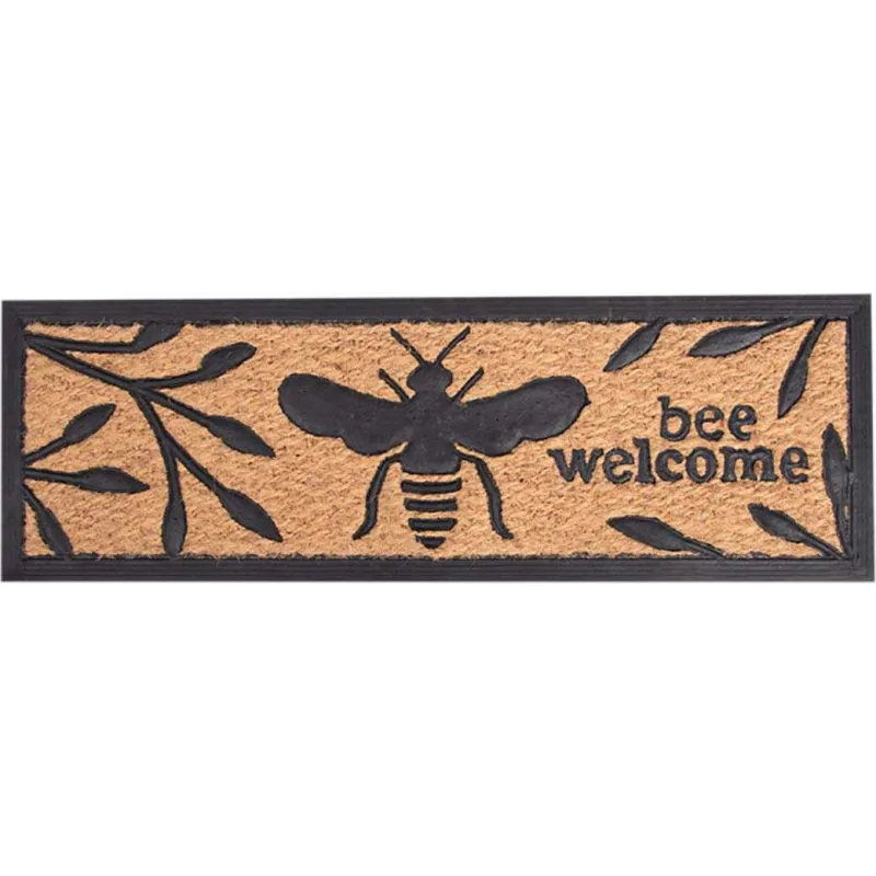 Paillasson en caoutchouc et fibres de coco Abeille
