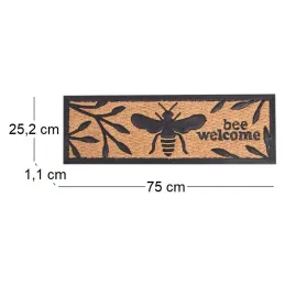 Paillasson en caoutchouc et fibres de coco Abeille