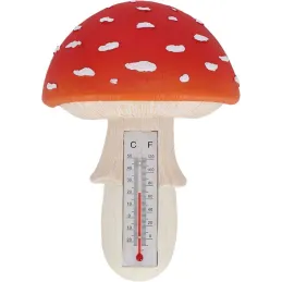 Thermomètre en résine Amanite