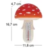 Thermomètre en résine Amanite