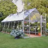 Serre de jardin en aluminium argent et polycarbonate Balance