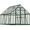Serre de jardin en aluminium vert et polycarbonate Balance