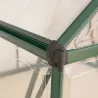 Serre de jardin en aluminium vert et polycarbonate Balance