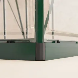 Serre de jardin en aluminium vert et polycarbonate Balance