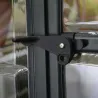 Serre de jardin en aluminium gris et polycarbonate Harmony