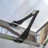 Serre de jardin en aluminium argent et polycarbonate Mythos