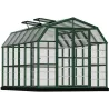 Serre de jardin en aluminium vert et polycarbonate Grand Gardener