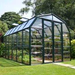 Serre de jardin en aluminium vert et polycarbonate Grand Gardener