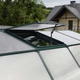 Serre de jardin en aluminium vert et polycarbonate Grand Gardener
