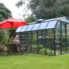 Serre de jardin en aluminium vert et polycarbonate Grand Gardener