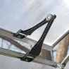Serre de jardin en aluminium argent et polycarbonate Essence