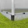Serre de jardin en aluminium argent et polycarbonate Essence