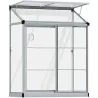 Serre de jardin en aluminium et polycarbonate adossée Lean To
