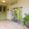 Serre de jardin en aluminium et polycarbonate adossée Lean To