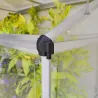 Serre de jardin en aluminium et polycarbonate adossée Lean To
