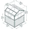 Mini-serre de jardin en aluminium et polycarbonate Plant-Inn