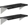 Kit d'étagère en polypropylène pour serre de jardin (Lot de 2)
