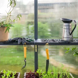 Kit d'étagère en polypropylène pour serre de jardin (Lot de 2)