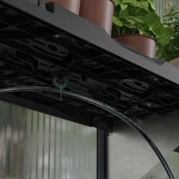 Kit d'étagère en polypropylène pour serre de jardin (Lot de 2)