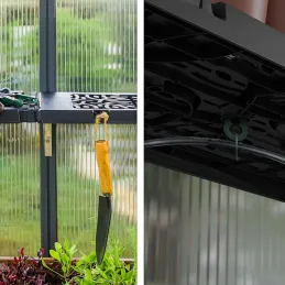Kit d'étagère originale en polypropylène pour serre de jardin