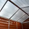 Abri de jardin en aluminium et polycarbonate ambre Skylight