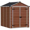 Abri de jardin en aluminium et polycarbonate ambre Skylight