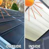 Abri de jardin en aluminium et polycarbonate ambre Skylight