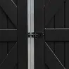 Abri de jardin en aluminium et polycarbonate gris et noir Skylight