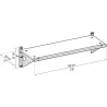 Kit d'étagères pour abri de jardin Skylight et Rubicon