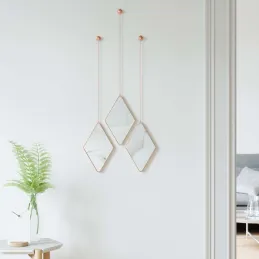Miroir design suspendu Dima (Lot de 3)