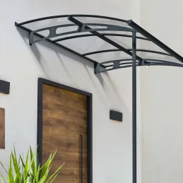 Abri terrasse auvent en aluminium et polycarbonate Vega