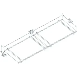 Marquise de porte en aluminium gris et polycarbonate transparent Nancy
