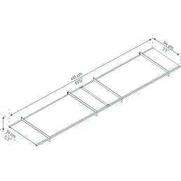 Marquise de porte en aluminium gris et polycarbonate transparent Nancy
