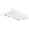 Marquise de porte en aluminium blanc et polycarbonate Sophia