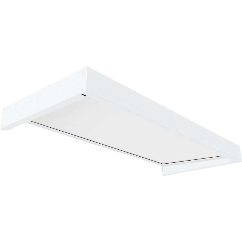 Marquise de porte en aluminium blanc et polycarbonate Sophia