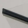 Marquise de porte en aluminium gris et polycarbonate Bremen
