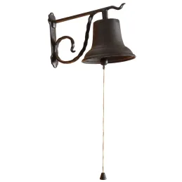 Grande cloche de jardin en fonte
