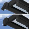 Pergola à adosser en aluminium gris et polycarbonate Olympia
