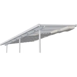 Stores de toit effet lin pour pergola