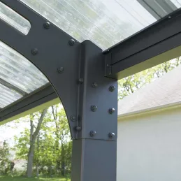 Carport en aluminium et polycarbonate Arizona Wave