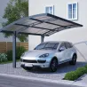 Carport en aluminium et polycarbonate Arizona Wave