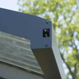 Carport en aluminium et polycarbonate Arizona Wave